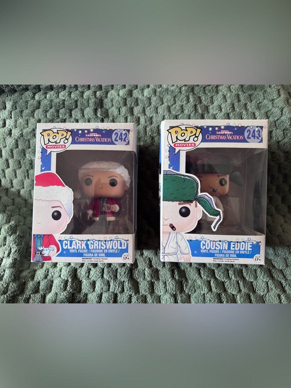 NIB National Lampoons Clark Griswald 242 and Cousin Eddie 243 Funko Pop